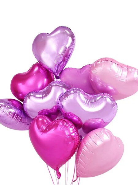 18-Inch Gradient Color Wedding Heart-Shaped Balloon
