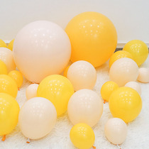5 inch 10 inch 18 inch lemon yellow double macaron orange round latex gray balloon decoration bedroom wedding ceremony