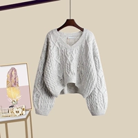 1622#серый свитер