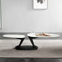  Nordic light luxury coffee table combination rotatable round creative personality multifunctional modern minimalist designer furniture