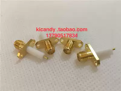 RF coaxial connector SMA-KFD outer screw inner hole diamond two-hole flange holder 12mm 15MM white glue