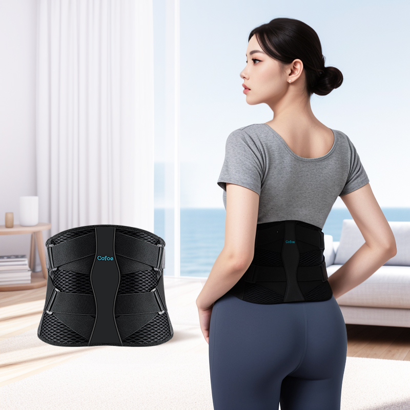 可孚医用护腰带腰间盘突出腰肌劳损轻薄久坐腰痛神器发热支撑腰托