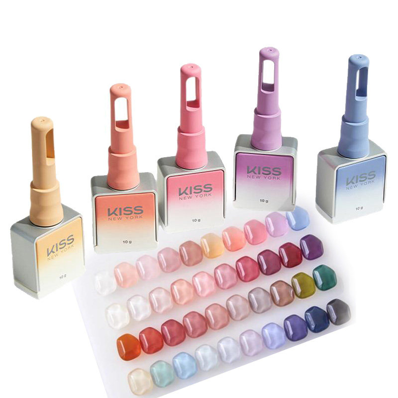 KissNewYork糖浆冰透指甲油胶2025年春夏新款裸色显白美甲店专用