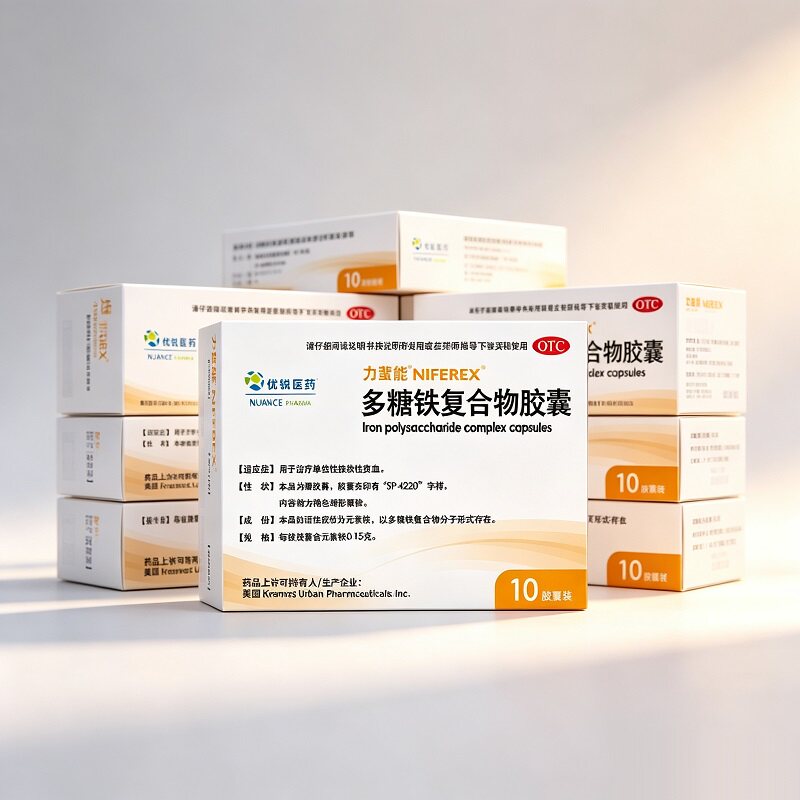 力蜚能多糖铁复合物胶囊0.15g*10粒/盒补血肾性贫血缺铁原研进口  原实拍商品图