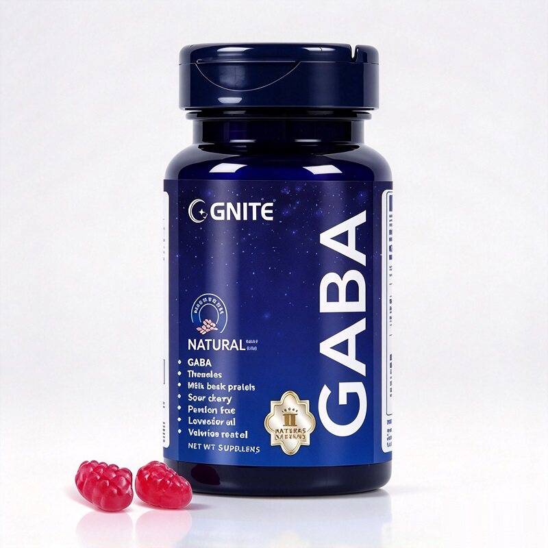 gaba睡眠软糖助眠褪黑素睡眠片美国进口茶氨基丁酸gnite官方旗舰
