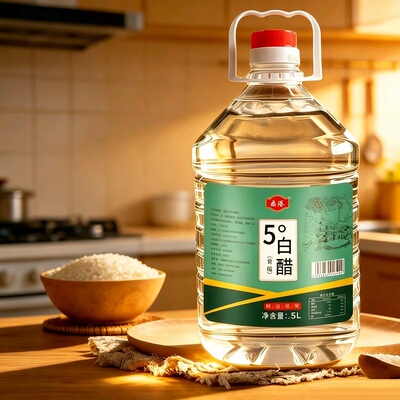 白醋10斤大桶装酿造家用食用白醋凉拌炒菜泡脚洗脸清洁除垢