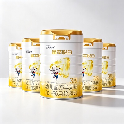 佳贝艾特晶萃悦白3段800g*6罐