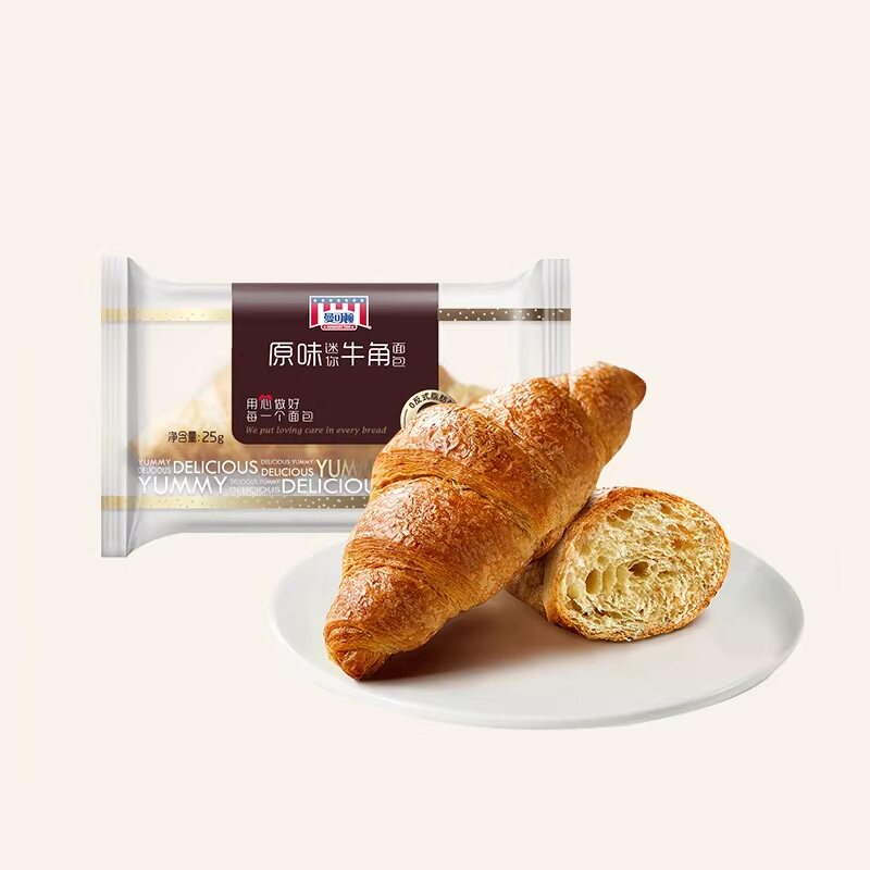 【任选满21件+再送1包 总到手22包】曼可顿牛角包可颂迷你面包