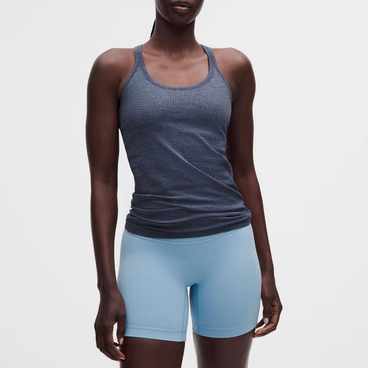 Cherry Dizi Lululemon Ebb to Street Tank Top Yoga Sports Vest with Chest Pads