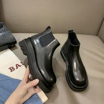 Reduced Age Smoke Pipe Boots Women Boots 2020 New Shoes Soft-bottom Inron Wind Boots Women Martin Boots Short Spell Thick Bottom Winter