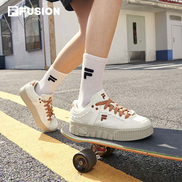 FILAFUSION Fila trendy sneakers women's sneakers 2022 autumn trendy shoes casual shoes thick-soled shoes STACK