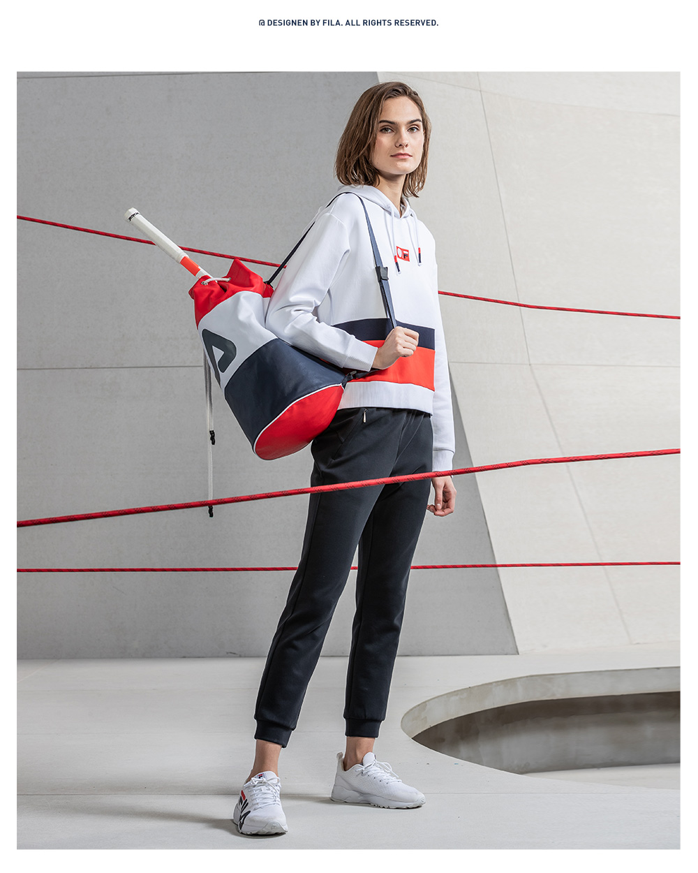 Áo len nữ Fila Fila 2019 xuân mới thể thao giản dị thời trang đường phố màu áo len nữ - Thể thao lông cừu / jumper áo thun hoodie
