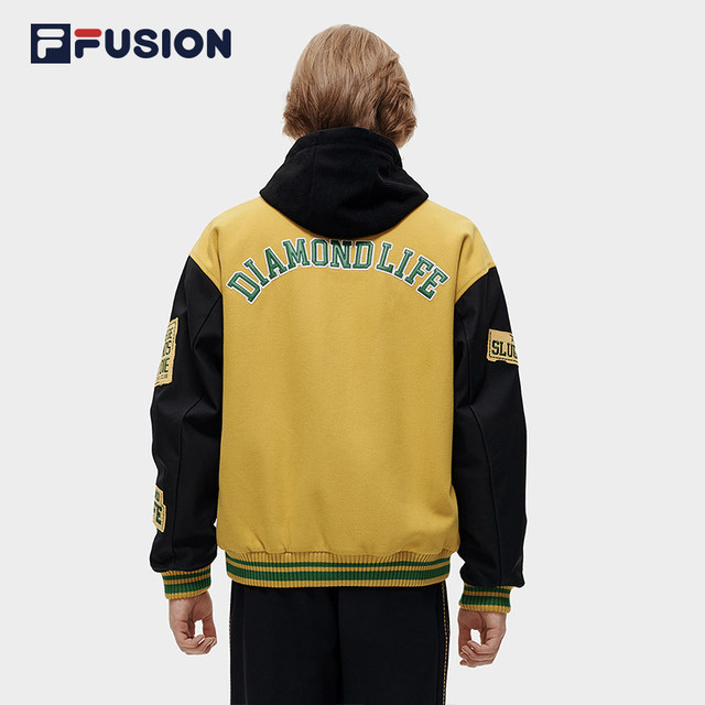 FILAFUSION Fila trendy brandy men's cotton jacket 2023 spring fashion new loose warm jacket baseball