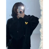 Японская мультяшная весенняя толстовка с капюшоном с молнией для влюбленных, куртка, оверсайз