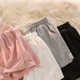 Японские комфортные спортивные шорты, штаны, высокая талия, на шнурках, по фигуре