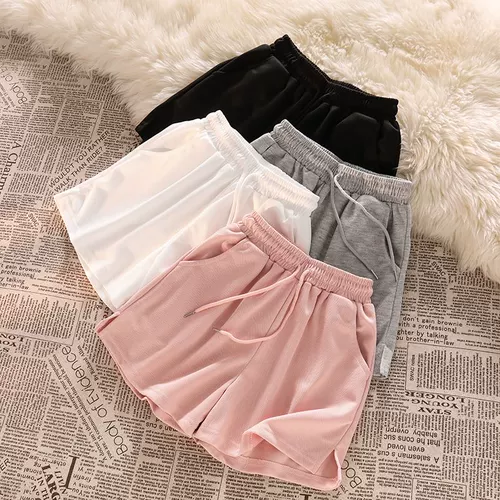 Японские комфортные спортивные шорты, штаны, высокая талия, на шнурках, по фигуре