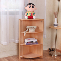 Childrens corner cabinet Fan-shaped cabinet Bookcase Bookshelf locker Multi-layer floor shelf Kindergarten teaching aid storage cabinet
