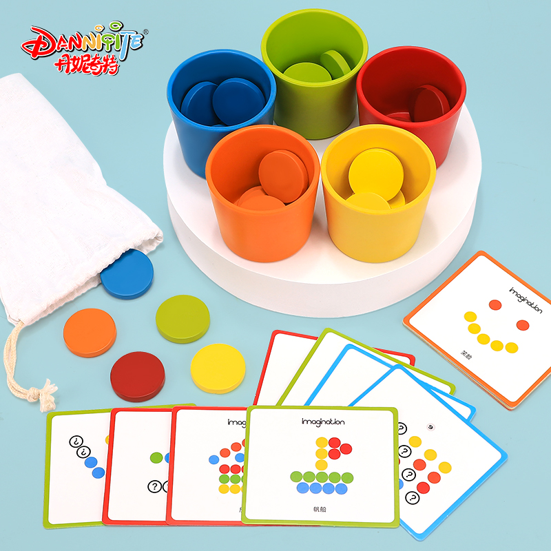 Baby Color Recognition Classification Cups Children Paired Cognitive Training Aids Hooded Early Education Puzzle Toys 1 1-2 years old