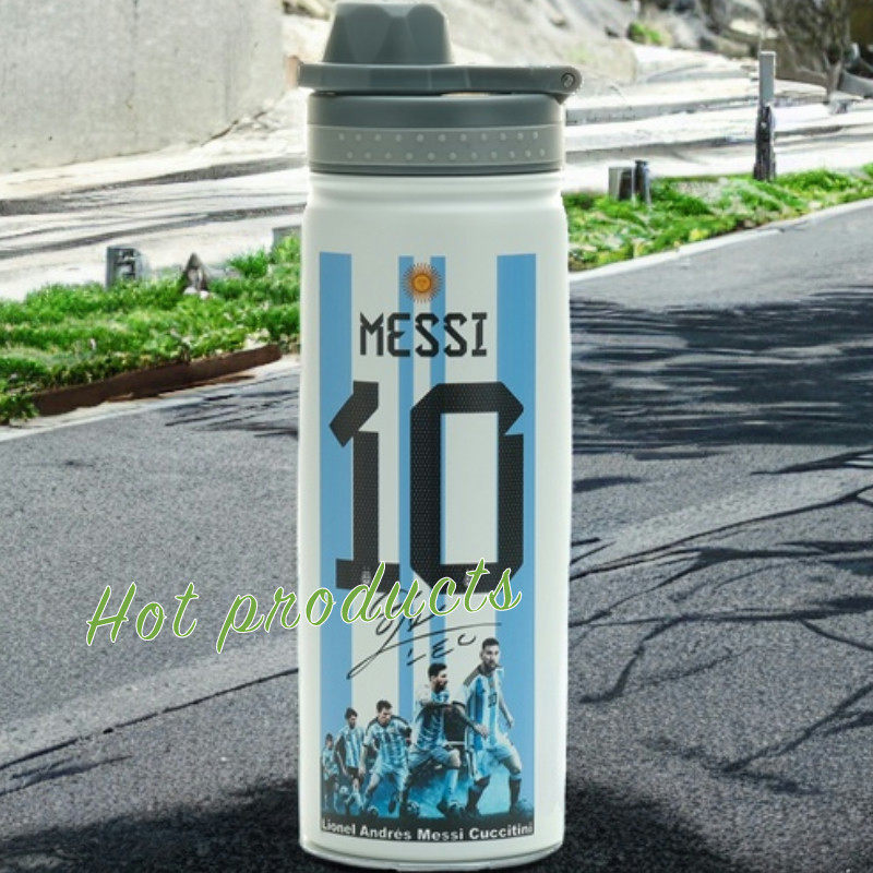 Football fans Messi Harland Remembering Mbappeyb perimeter portraits custom Argentinian insulation cup Neymar-Taobao