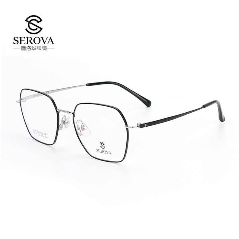 Schlohwa polygon beta titanium mirror frame height near-lens frame art retro mirror frame SC175