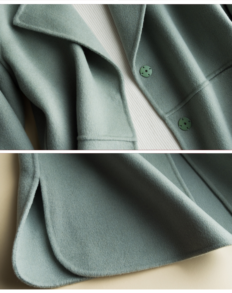 Mùa thu và mùa đông mặc áo khoác lông cừu mới áo khoác nữ trong phần dài của áo gió mà không có cashmere giải phóng mặt bằng chống mùa áo khoác nữ hot trend 2021