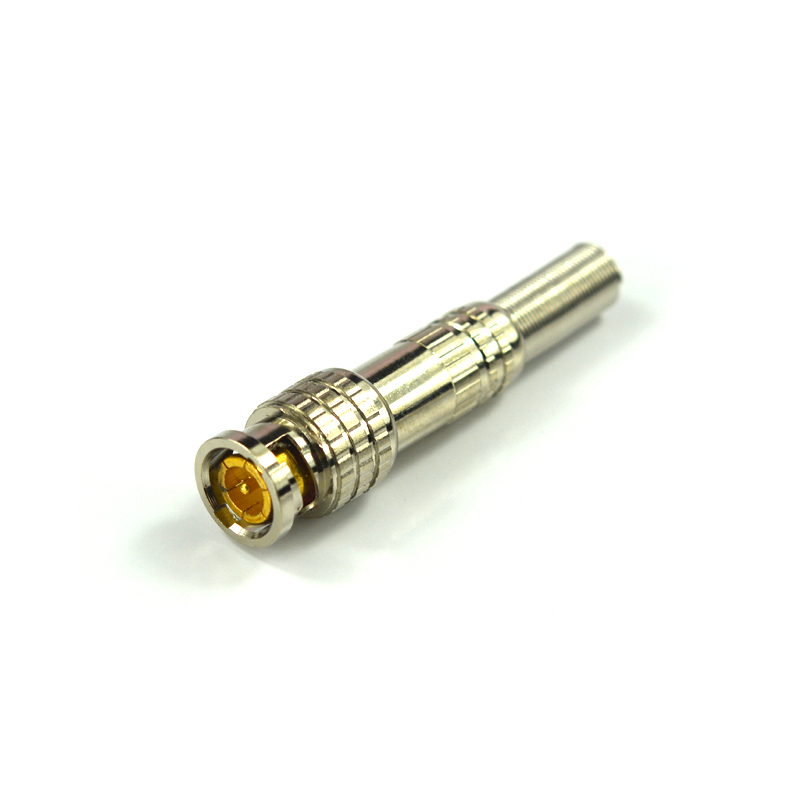 Pure copper solder-free BNC head Q9 type 75-5 type surveillance video cable bnc connector Camera connector High quality