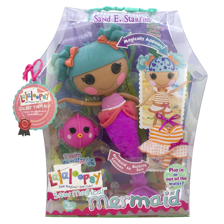 Mga Lalaloopsy Леле ангел стрижка узоры изменяет цвет русалка смена цвета волос большая голова кнопочная кукла