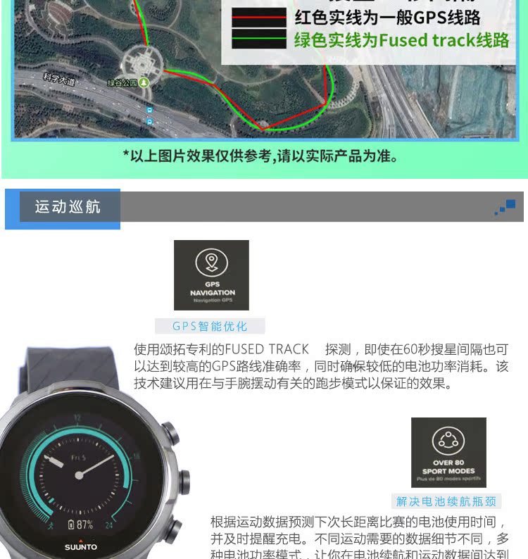 Đồng hồ thông minh ngoài trời chính thức mở rộng suunto 颂 mở rộng 9baro hợp kim titan hàng đầu đồng hồ thể thao nữ Spartan nam - Giao tiếp / Điều hướng / Đồng hồ ngoài trời đồng hồ nữ cao cấp