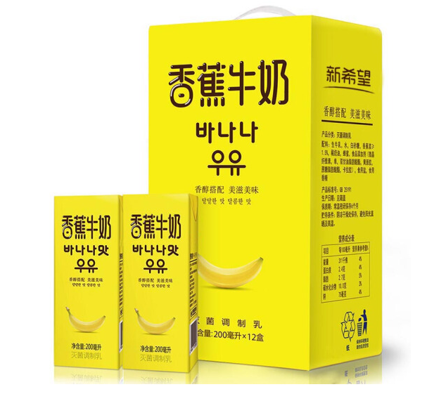 Area New Hope banana milk 200ml * 12 boxed box dress