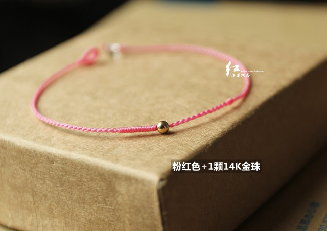 Phong cách dân tộc phổ biến thủ công tùy chỉnh "ngày tưởng nhớ" rất tinh xảo Kim cương 0,8mm thắt nút bốn sợi dây mắt cá chân - Vòng chân vòng chân nhảy múa