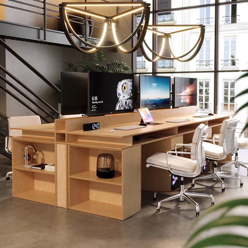 Birch Marine Board Office Desk Workstation Computer Desk Modern Trendy Store Display Commercial Desk Writing Workbench Birch Marine Board Office Desk Workstation Computer Desk Modern Trendy Store Display Commercial Desk Writing Workbench
