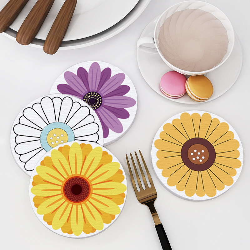 Silicon Algae Mud Suction Creative Heat Insulation Mat Pan Cushion Home Dining Cushion Dish Cushion Table Cushion Anti-Burn Tea Cup Cushion Bowl Mat