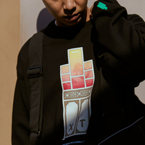 CONVEXT Xie convex XIETU convex gradient screen round neck thin clothes tide loose Chinese style mens clothes