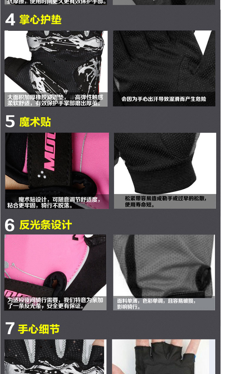 Gants de cyclisme mixte MOON - Ref 2243637 Image 13