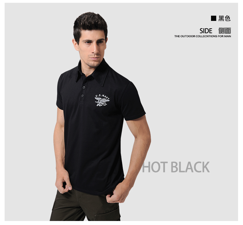 Quân đội hoang dã đích thực giải trí ngoài trời lĩnh vực ngụy trang quần áo nam niêm phong Commando cotton ngắn tay áo thun đặc biệt - Những người đam mê quân sự hàng may mặc / sản phẩm quạt quân đội quần áo rằn ri đặc công