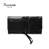 Korean PICCASSO25 branch hole high quality leather makeup brush bag soft and durable professional makeup artist recommended
