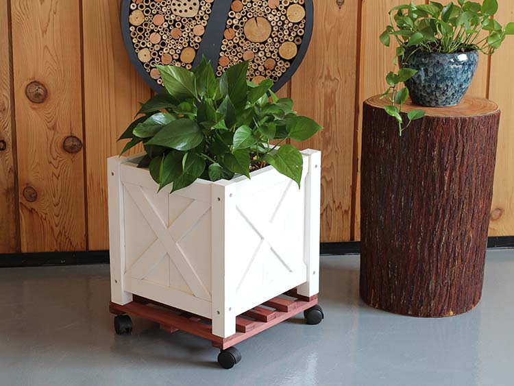 Gỗ di chuyển bánh xe phổ quát nồi hoa khay cơ sở hoa vuông khay hoa ban công vườn cung cấp - Nguồn cung cấp vườn bộ vòi tưới cây