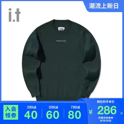 it izzue men's knitwear autumn fashion trend simple embroidery pullover 4111F9D