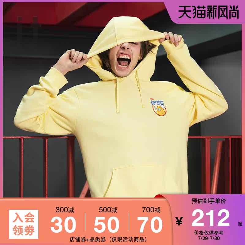 it UNDERGARDEN Men's hooded sweatshirt Autumn casual trend pullover pattern printing 3157XAD