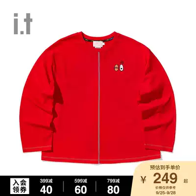 it ccaabb)Les Barbapapa women's long sleeve T-shirt trend exterior stitching cartoon print 707XE