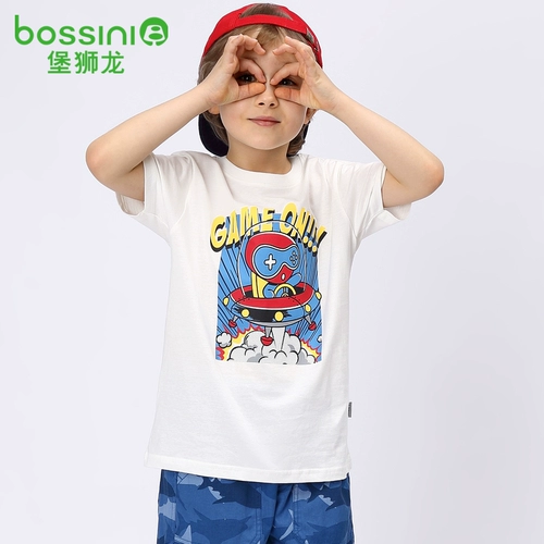 Fort Lion Dragon's New Boys Game Game Flying Set Printing Cotton с коротким рукавом T -Fork 21 Spring и Summer 630808070