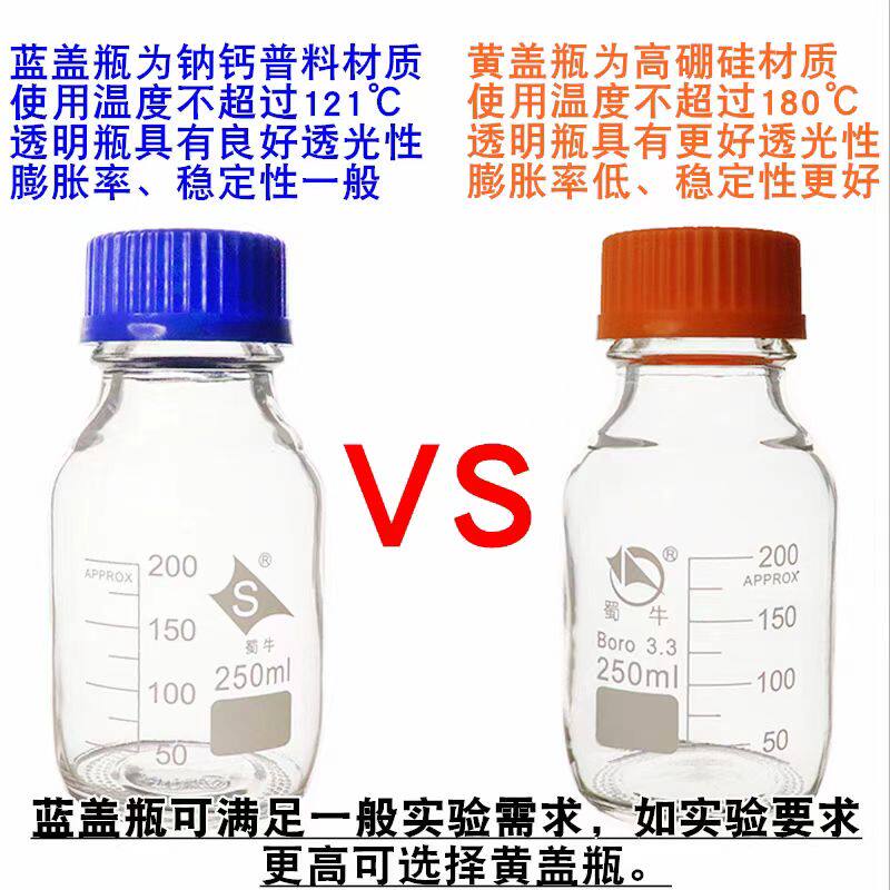 Pomex POMEX高硼硅玻璃蓝盖瓶500ml透明耐高温,如何选最合适的?解读2025新国标下实验室必备神器-瓶类-淘宝百科网