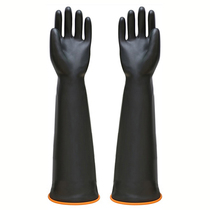 Anti-corrosion rubber acid and alkali resistant industrial gloves thickened wear-resistant and durable waterproof latex plastic beef tendon extended chemical