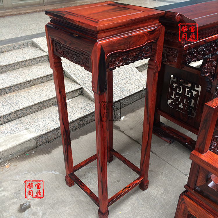 Ưu đãi đặc biệt Lào gỗ hồng mộc Zhongtang cho sáu bộ đồ nội thất phòng khách cổ điển của nhà Minh và nhà Thanh - Bàn / Bàn bàn gỗ phòng khách