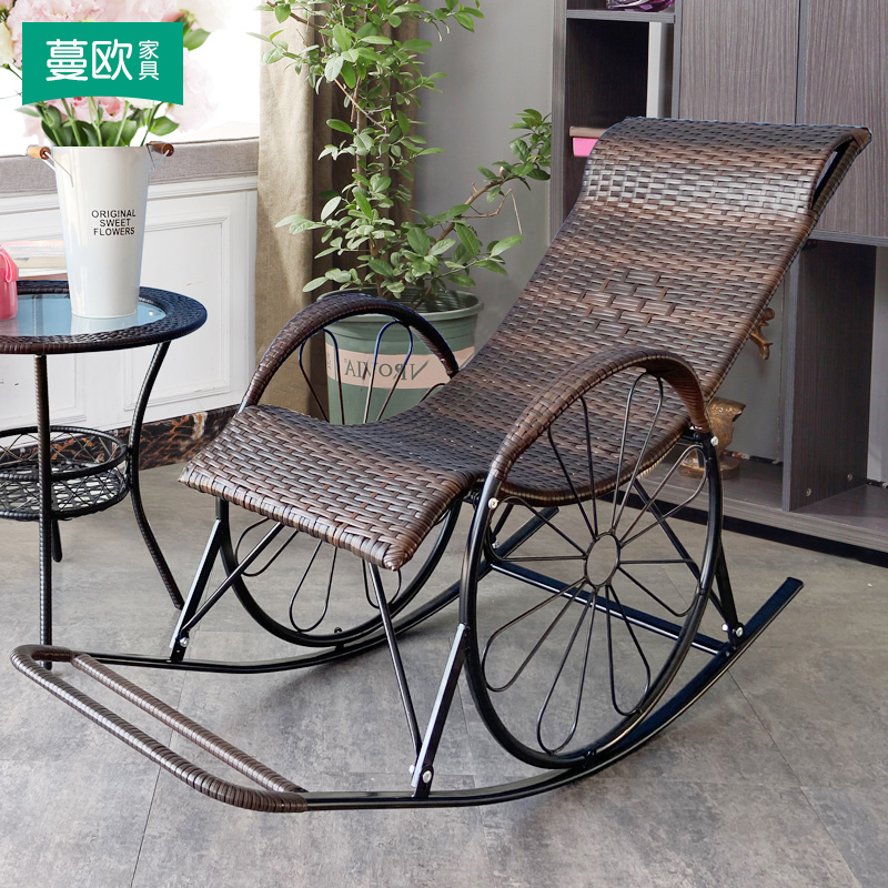 Rocking chair Home Summer rocking chair Lounge Chairs Adults Vines Lounge Chairs Casual Vines Chair Yao Yao Rocking Chair Seniors chairs