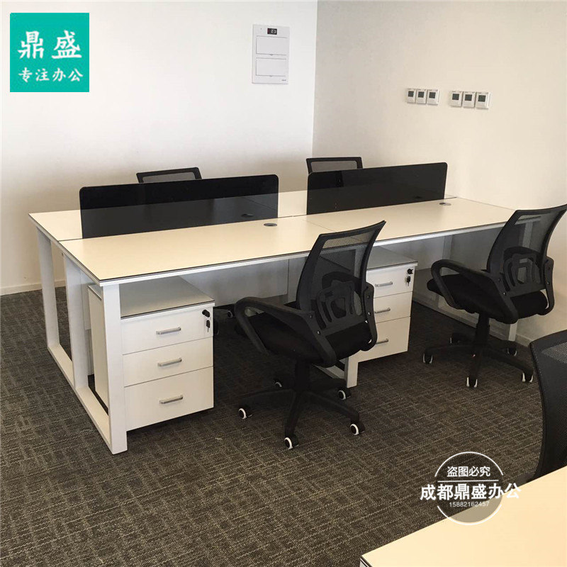 Chengdu office furniture staff desk screen work bit office desk and chair combination staff desk staff bit card seat