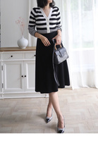 LunaMade Method Soft Play Comfort Blogger Cooperative New Australia Ultrafine 60 Wool Black And White Stripes