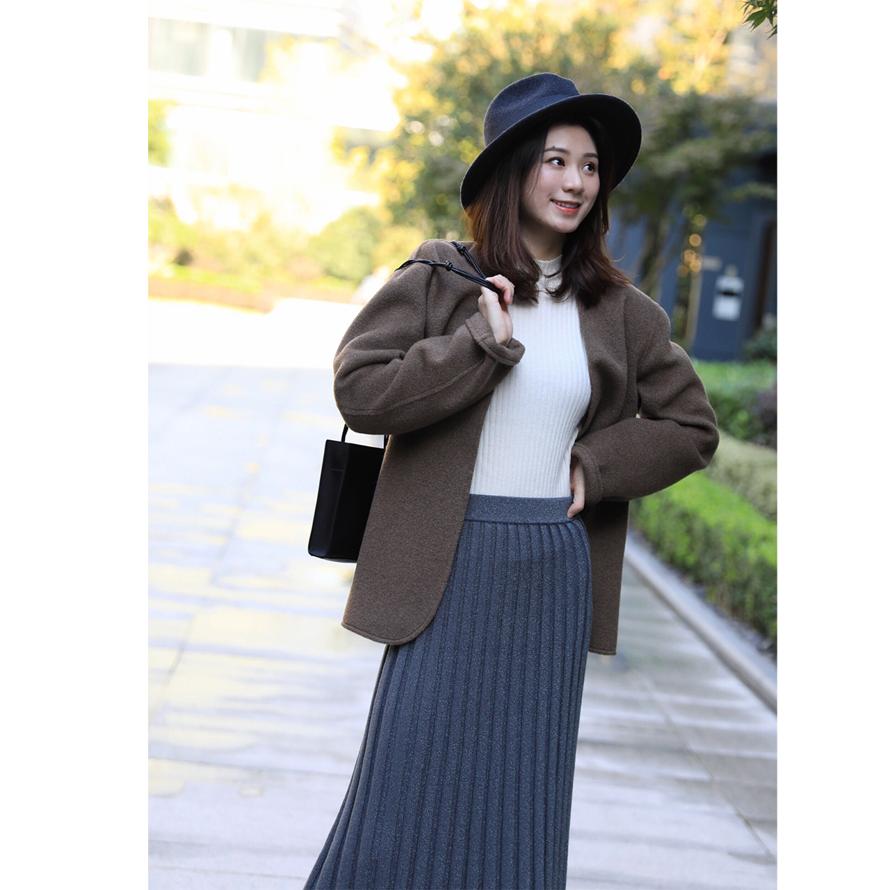 LunaMade is reckless, limited light and warm new experience pure yak wool short coat