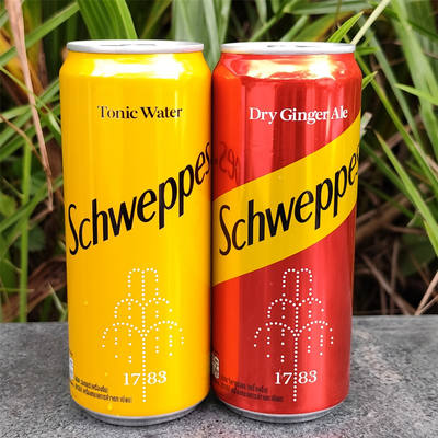 Schweppes dry ginger ale tonic water, imported from Thailand