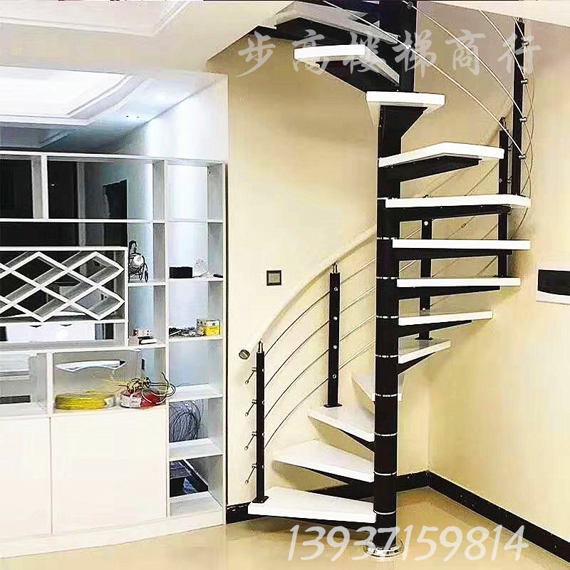 Integral stair spiral stair curved stair center column stair stair guardrail stair handrail column accessories